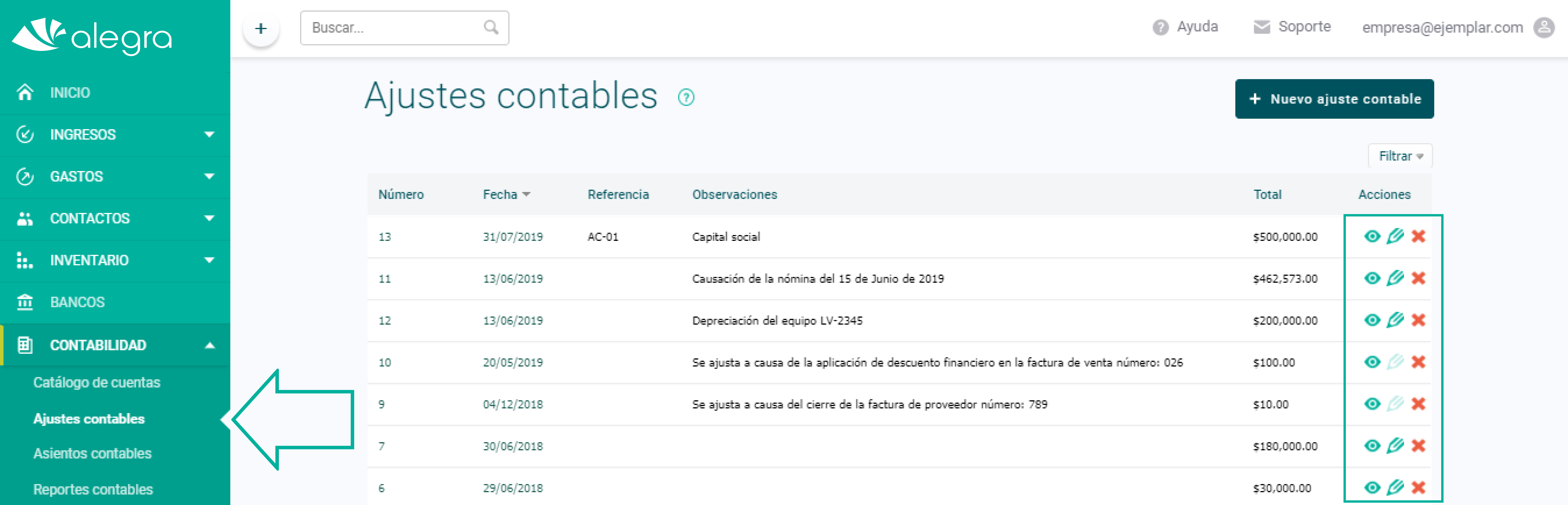 Realiza ajustes contables y gana tiempo gestionando tus